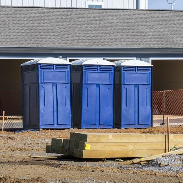 Heavy-duty construction site porta potty in Cortland, New York State